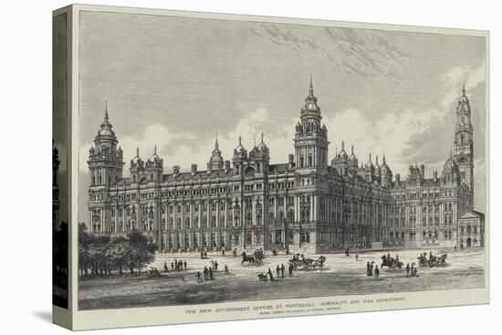 The New Government Offices at Whitehall, Admiralty and War Department-Frank Watkins-Stretched Canvas