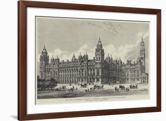 The New Government Offices at Whitehall, Admiralty and War Department-Frank Watkins-Framed Giclee Print