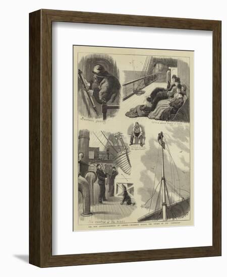 The New Governor-General of Canada, Incidents During the Voyage of the Sarmatian-John Charles Dollman-Framed Giclee Print