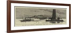 The New Grain Elevator, International, Being Towed across the North Sea to Antwerp-null-Framed Premium Giclee Print