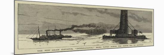 The New Grain Elevator, International, Being Towed across the North Sea to Antwerp-null-Mounted Giclee Print