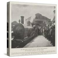 The New Great Western Railway Service from Penzance, the Mayoress Starting the First Train-null-Stretched Canvas