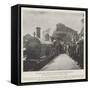 The New Great Western Railway Service from Penzance, the Mayoress Starting the First Train-null-Framed Stretched Canvas