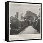 The New Great Western Railway Service from Penzance, the Mayoress Starting the First Train-null-Framed Stretched Canvas