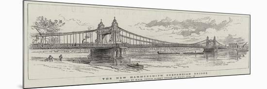 The New Hammersmith Suspension Bridge-null-Mounted Giclee Print