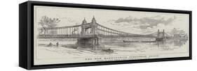 The New Hammersmith Suspension Bridge-null-Framed Stretched Canvas