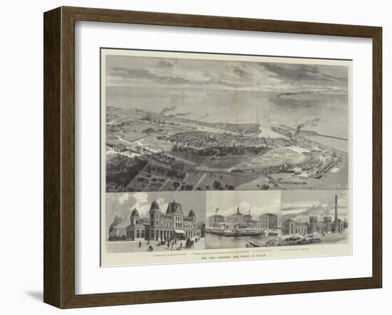 The New Harbour and Docks at Calais-null-Framed Giclee Print