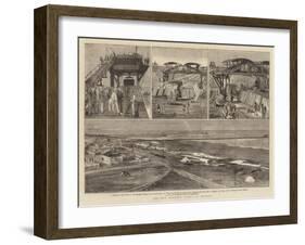 The New Harbour Works at Madras-null-Framed Giclee Print