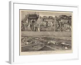 The New Harbour Works at Madras-null-Framed Giclee Print