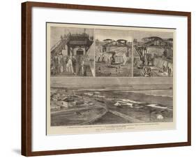 The New Harbour Works at Madras-null-Framed Giclee Print