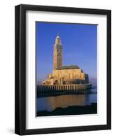The New Hassan II Mosque, Casablanca, Morocco, North Africa, Africa-Bruno Morandi-Framed Premium Photographic Print