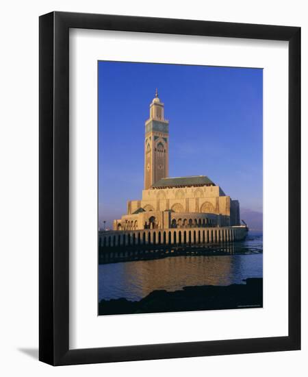 The New Hassan II Mosque, Casablanca, Morocco, North Africa, Africa-Bruno Morandi-Framed Premium Photographic Print