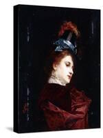 The New Hat-Gustave Jacquet-Stretched Canvas