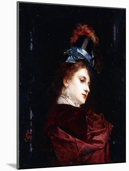 The New Hat-Gustave Jacquet-Mounted Giclee Print