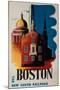 The New Haven Railroad Advertising Travel Poster, Boston-David Pollack-Mounted Photographic Print