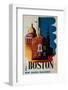 The New Haven Railroad Advertising Travel Poster, Boston-David Pollack-Framed Photographic Print