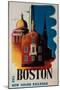 The New Haven Railroad Advertising Travel Poster, Boston-David Pollack-Mounted Photographic Print