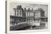 The New Hotel and Railway Terminus Holyhead 1880-null-Stretched Canvas