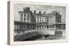 The New Hotel and Railway Terminus Holyhead 1880-null-Stretched Canvas
