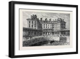 The New Hotel and Railway Terminus Holyhead 1880-null-Framed Giclee Print