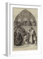 The New House of Lords, Mr Dyce's Fresco of The Baptism of St Ethelbert, over the Throne-null-Framed Giclee Print