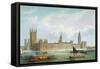 The New Houses of Parliament, Engraved by Thomas Picken Published by Lloyd Bros. and Co., 1852-Edmund Walker-Framed Stretched Canvas