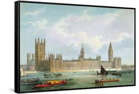 The New Houses of Parliament, Engraved by Thomas Picken Published by Lloyd Bros. and Co., 1852-Edmund Walker-Framed Stretched Canvas