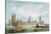 The New Houses of Parliament, Engraved by Thomas Picken Published by Lloyd Bros. and Co., 1852-Edmund Walker-Stretched Canvas