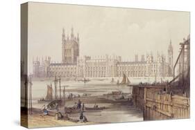 The New Houses of Parliament-Thomas Colman Dibdin-Stretched Canvas