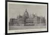 The New Hungarian Houses of Parliament at Budapest-null-Framed Giclee Print