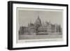 The New Hungarian Houses of Parliament at Budapest-null-Framed Giclee Print