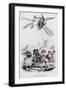 The New Icarus, 1840s-Jean-Jacques Grandville-Framed Giclee Print