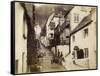 The New Inn and Street, Clovelly, Devon, Late 19th or Early 20th Century-null-Framed Stretched Canvas