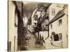 The New Inn and Street, Clovelly, Devon, Late 19th or Early 20th Century-null-Stretched Canvas