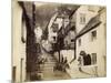 The New Inn and Street, Clovelly, Devon, Late 19th or Early 20th Century-null-Mounted Premium Giclee Print
