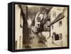 The New Inn and Street, Clovelly, Devon, Late 19th or Early 20th Century-null-Framed Stretched Canvas