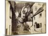 The New Inn and Street, Clovelly, Devon, Late 19th or Early 20th Century-null-Mounted Giclee Print