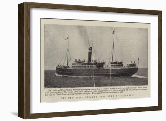 The New Irish Steamer The Duke of Cornwall-null-Framed Giclee Print