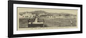 The New Iron Pier and Custom House, Larnaka, Cyprus-null-Framed Giclee Print