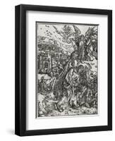 The New Jerusalem and the Bottomless Pit-Albrecht Dürer-Framed Giclee Print