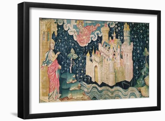 The New Jerusalem, Number 80 from "The Apocalypse of Angers", 1373-87-Nicolas Bataille-Framed Giclee Print