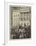 The New King of Spain, Alphonso XII Entering the Hotel De Ville, Barcelona-Joseph Nash-Framed Giclee Print