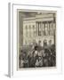 The New King of Spain, Alphonso XII Entering the Hotel De Ville, Barcelona-Joseph Nash-Framed Giclee Print