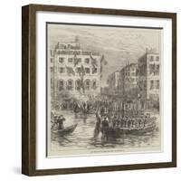 The New King of Spain Embarking at Marseilles-Charles Robinson-Framed Giclee Print