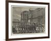 The New King of Spain, the Troops Passing before Alphonso XII at Madrid-null-Framed Giclee Print