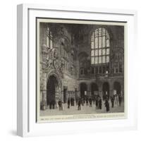 The New Law Courts at Birmingham, Opened by T R H the Prince and Princess of Wales-null-Framed Giclee Print