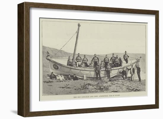The New Life-Boat and Crew, Atherfield, Isle of Wight-null-Framed Giclee Print