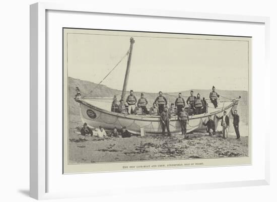 The New Life-Boat and Crew, Atherfield, Isle of Wight-null-Framed Giclee Print