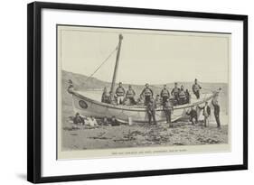 The New Life-Boat and Crew, Atherfield, Isle of Wight-null-Framed Giclee Print