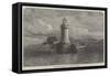 The New Light-Tower at St Pierre-Port, Guernsey-null-Framed Stretched Canvas